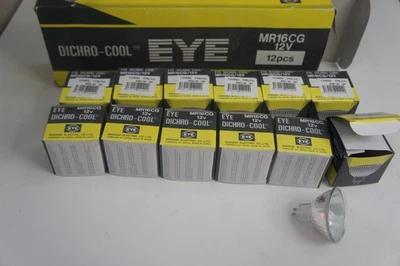 12 Pack Dichro-Cool Eye MR16CG 12V 65W Iwasaki Electric CO ~ Brand New Open Box - Image 1 of 4