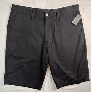 Volcom Men's Vmonty Stretch 22" Shorts Chino Size 36 Black NWT - Picture 1 of 7
