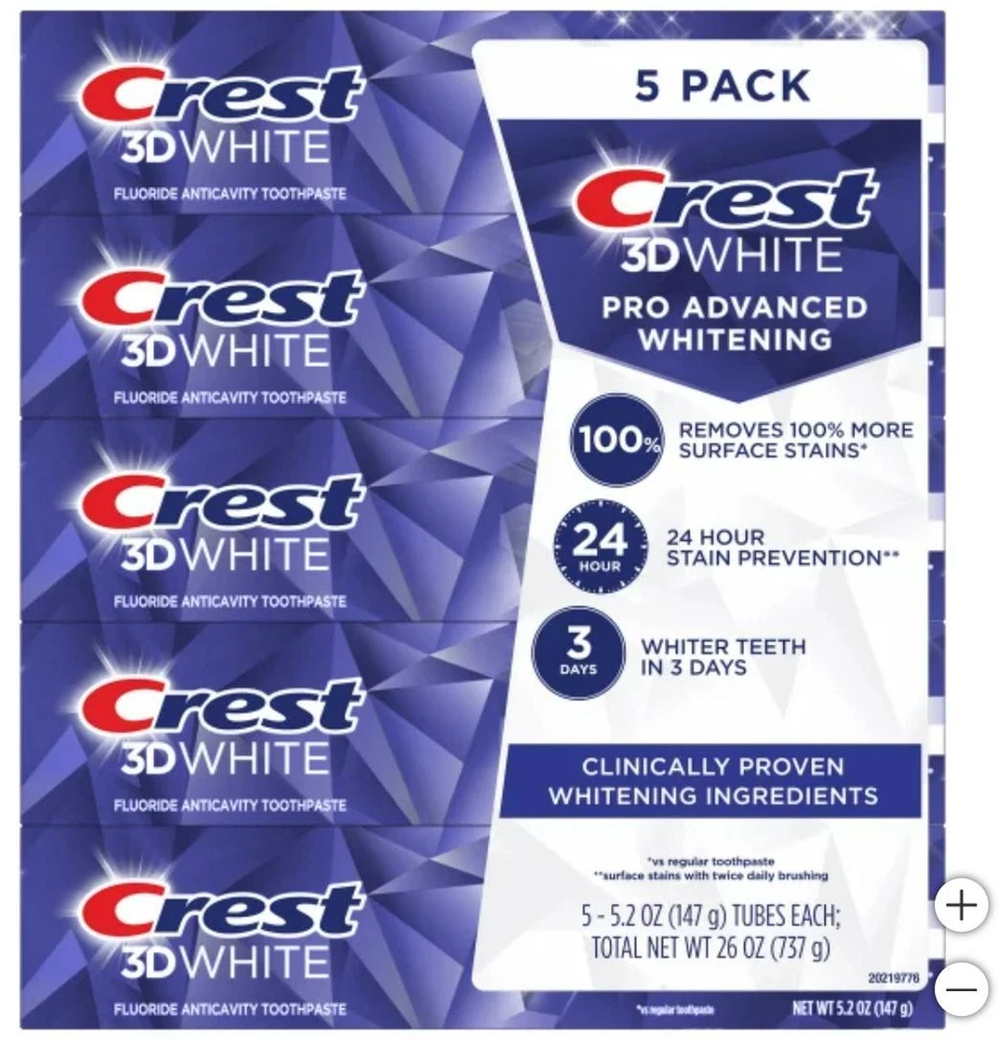 Crest 3D White Advanced Pro advance Whitening 5-pack - Image 1 of 4