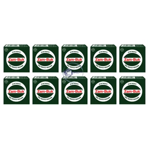 10 x Zam-Buk unguento medicato 18 g balsamo curativo antisettico Malesia Stock - Foto 1 di 9