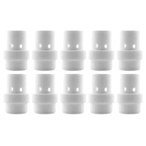 Gas Diffuser MIG - MB26 - Long Life - White Ceramic - 10 Pack - Binzel Style - Picture 1 of 6