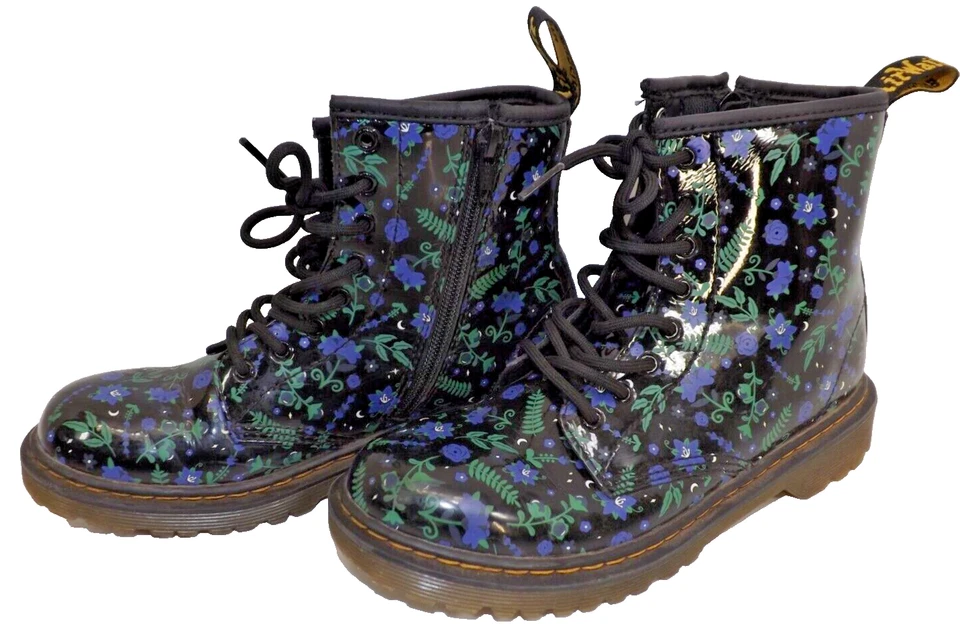 Dr. Martens 1460J Mystic Garden Púrpura Azul Verde Botas Florales - Juniors talla 5 Foto 1 de 4