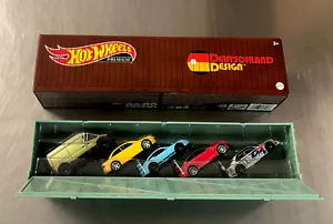 HOT WHEELS DEUTSCHLAND DESIGN SHIPPING CONTAINER BIN SEALED SET OF 5 - Picture 1 of 7