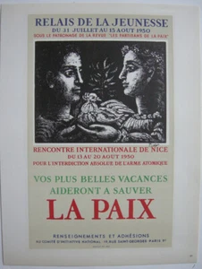 Pablo Picasso La Paix 1950 Orig Lithografie Maitres de l'Ecole 1959 - Picture 1 of 2