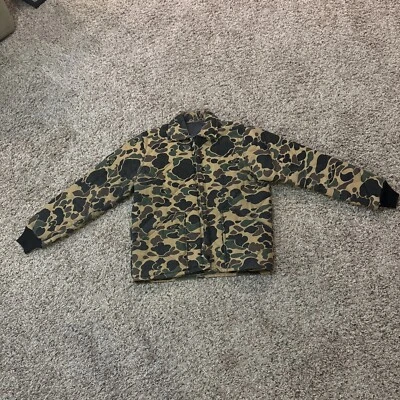 Men’s Camouflage Jacket Coat Insulated Green Camo Size M Cotton Blend Hunting - Image 1 of 4