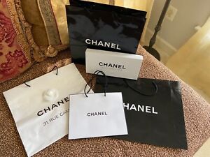 Chanel rue Cambon gift box + 4 Chanel gift bags