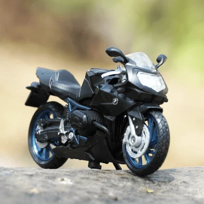 BMW HP2 Sport Black Motorcycle Model, Motormax Scale 1:18 - Image 1 of 4