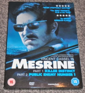 MESRINE : PART 1 & 2 - VINCENT CASSEL TV SAGA 2 DISC DVD SET - VGC (FREE UK P&P) - Picture 1 of 5