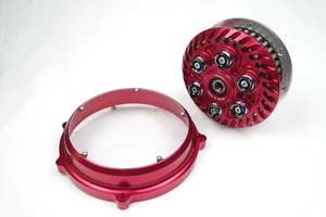 Ducati Frizione Antisaltellamento Regolabile Rosso Con Carter Frizione "CASTOR" - Imagen 1 de 12