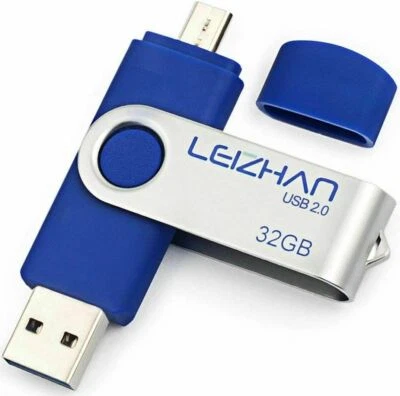 Clé USB 32 GO 2 en 1 Micro Usb Dual Drive Pour Android Smartphones Tablette PCs. - Photo 1/4