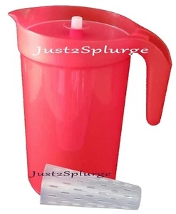 TUPPERWARE One 1 Gallon Infusion Pitcher Infuser 4 Quarts Large Red Iced Tea New - Picture 1 of 3
