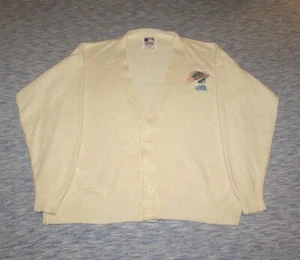 Vintage Baseball World Series 1989 USA Today News Staff Nutmeg Sweater M MLB 80s - Picture 1 of 12