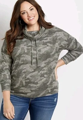 Maurices 迷彩圆领舒适套衫橄榄色迷彩尺寸 1 (14/16) — 第 1/4 张图片