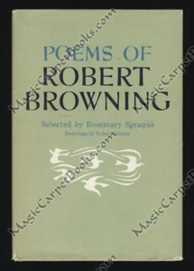 POEMS OF ROBERT BROWNING Poetry ENGLISH POETS Victorian Era LOVE LYRICS Illus - Picture 1 of 1