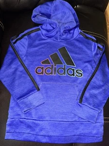 Camisa con capucha azul arco iris para niñas Adidas talla 5 - Imagen 1 de 5