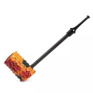 Pipa da marinaio retrò intagliata a mano stelo dritto rovaio tubo di legno tubo - Bild 1 von 3