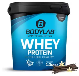 Bodylab24 Whey Protein Pulver, Eiweißpulver, Bourbon Vanille, 1 KG - Bild 1 von 7