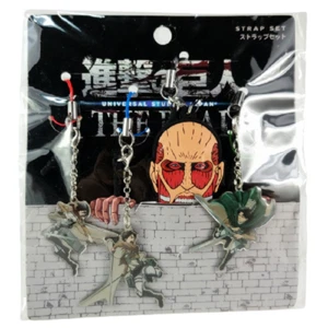Attack on Titan Mikasa Eren Levi Metal Strap Set Universal Studios Japan - Picture 1 of 3