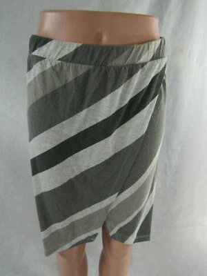 Falda Alternativa Imitación Envolvente Rayas Gris Talla S Nueva Con Etiquetas Foto 1 de 4
