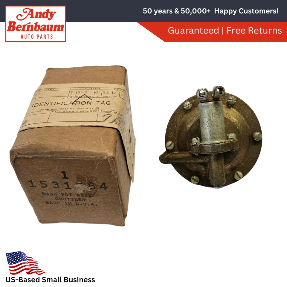 Carburador Dodge Dash Pot 1953-1954 con 8 cilindros 1531384 nuevo en stock Foto 1 de 4