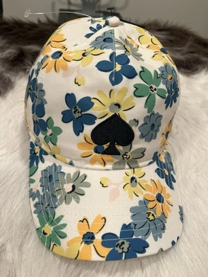 Kate Spade Нью-Йорк напечатано цветочный крышка один размер KS1004121C во французском креме новый с Ярлыками - Изображение 1 из 4