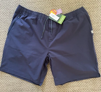 LL Bean Multisport Shorts 9" Ins Mens XXL Carbon Navy Blue Pull On 509468 NEW - Image 1 of 4