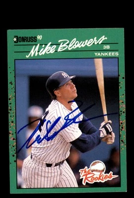 Signed Baseball Card Auto 1990 Donruss The Rookies #26 Mike Blowers Yankees - Image 1 of 2