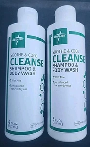 Champú y gel de baño Medline Soothe & Cool Cleanse 2, aroma fresco, botella de 8 oz - Imagen 1 de 3