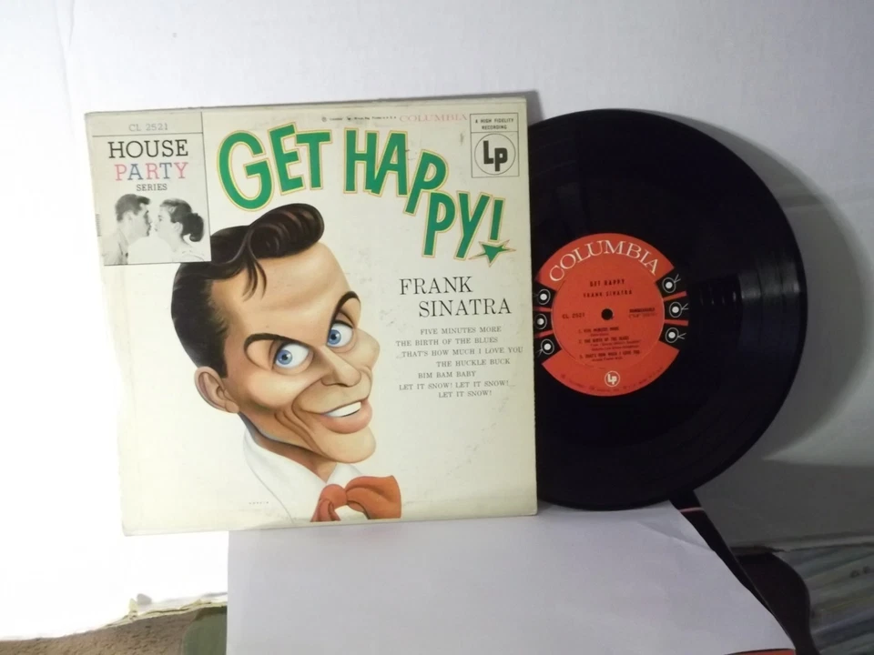 Frank Sinatra,Cap. CL 2521"Get Happy"US,10" LP, mono,1955 jazz vocals,6 eyes,M- - Image 1 of 1