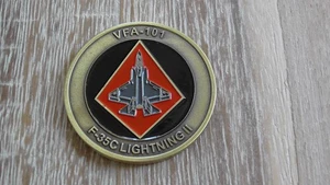USN VFA-101 Strike Fighter Sq F-35C Lightning Grim Reapers moneta sfida #D305 - Foto 1 di 8
