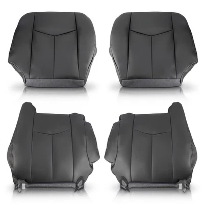 For 2003-2006 Chevy Silverado GMC Sierra 40/20/40 Front Seat Covers Dark Gray - Image 1 of 4