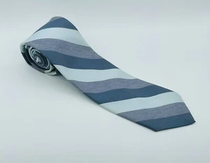 Orsini of Florence Men’s Neck Tie Blue Diagonal Striped Pattern Tie 57” - Picture 1 of 3