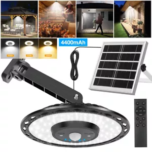 LED Solarbetriebene Pendelleuchte Industrie mit Fernbedienung Außen Hängelampe * - Bild 1 von 10