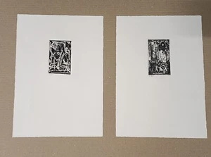 Emilio Vedova DUE INCISIONI ORIGINALI FIRMATE E NUMERATE cm 25x35 - Foto 1 di 3