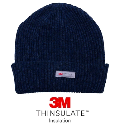 Mens Extra Warm Beanie Hat With 3M Thinsulate Insulation Thick Cozy Hat 6539