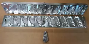 8 oz Flat Bank Sinker 10 Cavity Production Mold - Afbeelding 1 van 7