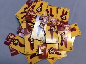 Lot Of 47 Hillman 89251 USC Trojans Brass Key Blank SC1 68 Officially Licensed - Picture 1 of 3