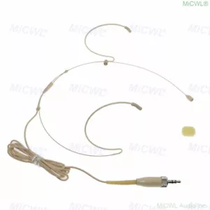 Headset HeadMic Microphone for Sennheiser G2 G3 G4 Radio BodyPack System Beige - Picture 1 of 5