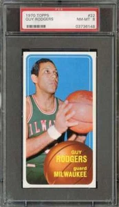 1970-71 Topps #22 Guy Rodgers PSA 8 Bucks Nice Centered - Bild 1 von 2