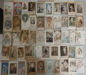 lot 50 images pieuses et de communion thematique anges lot ANG 50A - Picture 1 of 1