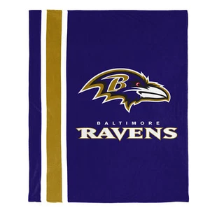 FOCO NFL Baltimore Ravens Plush Soft Micro Raschel Throw Blanket, 50 x 60 - Picture 1 of 4