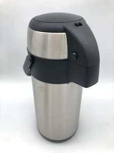 Axentia Airpot plata acero inoxidable jarra aislante 3L con bomba y asa de transporte - Imagen 1 de 4