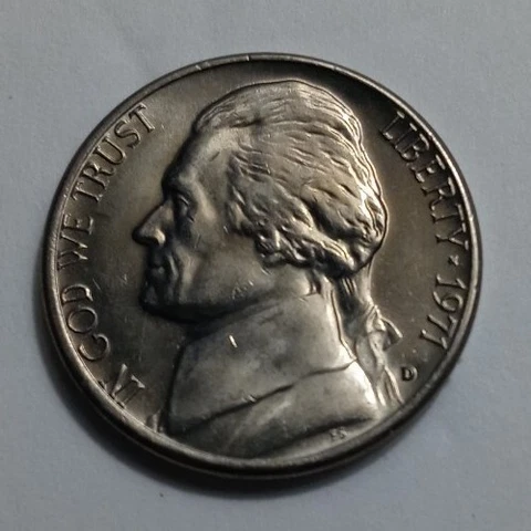 1971-D Jefferson Nickel GEM BU FS. 5.45 FULL STEPS.Combine shipn..Coin "ZZ" Cover