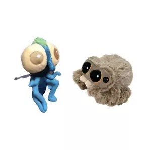 2PCS 20cm New Cute Lucas The Spider And Buzz Plush Stuffed toy Jumping Spider