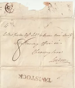 c.1769 TAVISTOCK PMK & BISHOPMARK WRAPPER ROBERT CHESTER BOUNTY OFFICE LONDRA - Foto 1 di 2