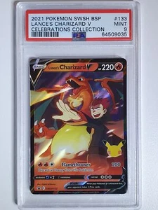 2021 Pokemon Lance's Charizard V SWSH133 Celebrations Collection Promo - PSA 9 - Picture 1 of 2
