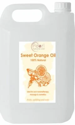 PEARL NATURAL OILS Olio essenziale arancione dolce 100% naturale 5 litri