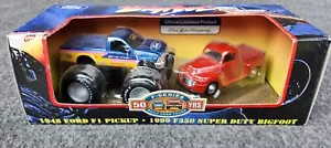 BIGFOOT, 1999 F-350 Super Duty Truck W/1948 F1 Pick Up, Maisto, NIB - Picture 1 of 6