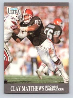 1991 Fleer Ultra - #31 Clay Matthews - Image 1 of 2