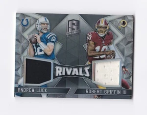 2016 Panini Spectra Rivals Jerseys #19 Andrew Luck Robert Griffin III /25 Colts - Picture 1 of 2